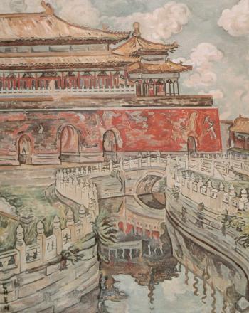 Scene from Peking by 
																	Georgette Chen