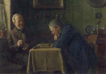 Head to head, a game of chess by 
																	Max Barascudts