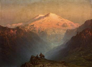 Sunset to the west of Mount Arat by 
																	Ilia Nikolaevich Zankovskii