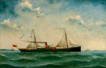 Cargo steamer Kathleen outward bound by 
																	John Fannen
