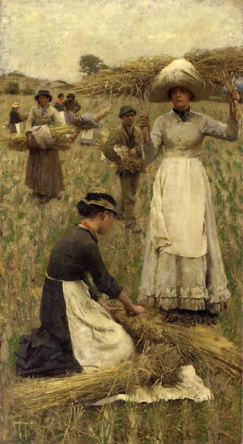 Gleaners by 
																	George Clausen