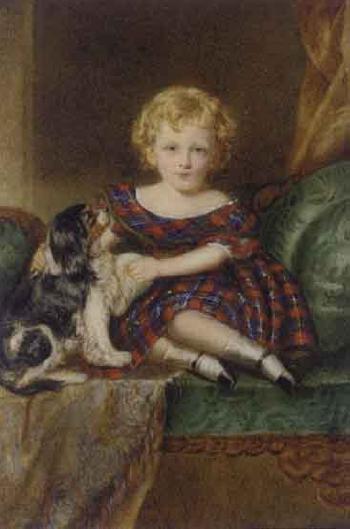 Horatio G Murray Stewart as a child by 
																	William Egley