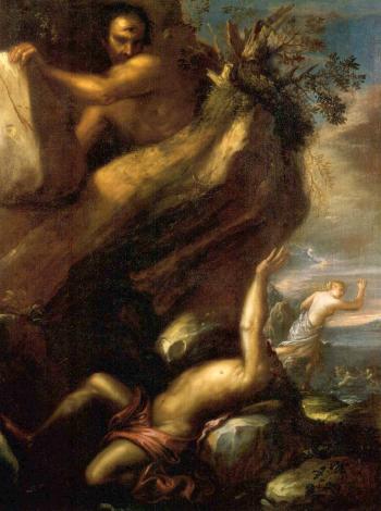 Polyphemus and Galatea by 
																	Agostino Santagostino