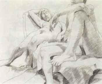 Two nudes by 
																	Philip Pearlstein