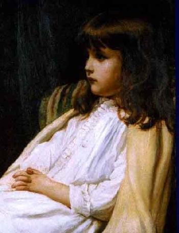 Portrait of a young girl by 
																	Blanche Macarthur