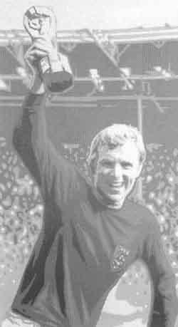 Bobby Moore holding the World Cup, 1966 by 
																	George Ioannou