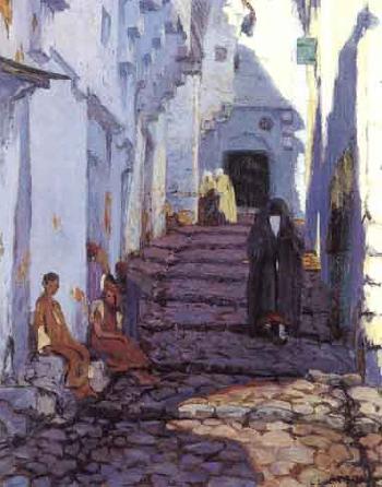 Rue Sidi Abdallah a Constantine by 
																	Louise Lucas-Bedouille