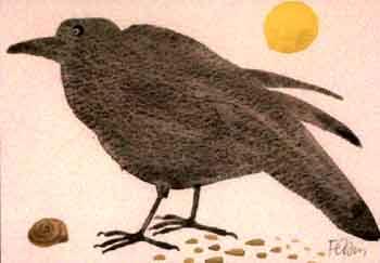 Crow and snail by 
																	Mary Fedden