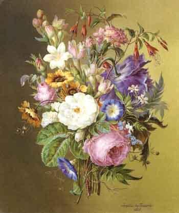 Bouquet de fleurs by 
																	Josephine des Isnards