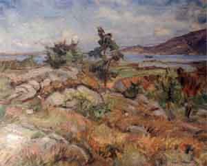 View towards Gansfjorden by 
																	Emil Abrahamsen