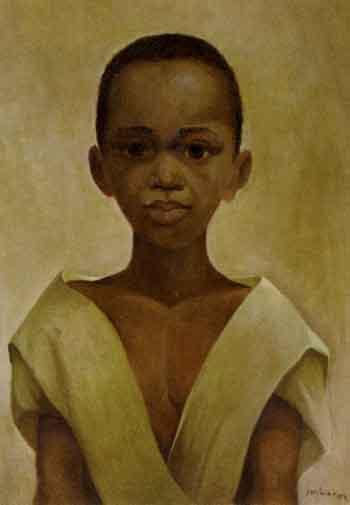 A portrait of a boy by 
																	Antonius Cornelis Ninaber van Eyben