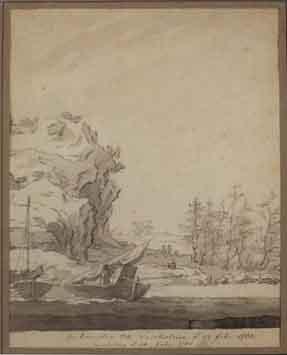 Arriving at Torsholm 23 Feb 1740 by 
																	Augustin Ehrensvard
