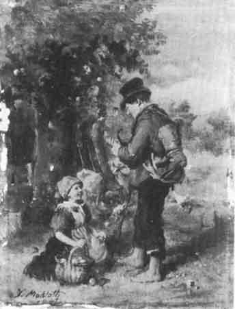 Apple gatherers by 
																			Johann Makloth