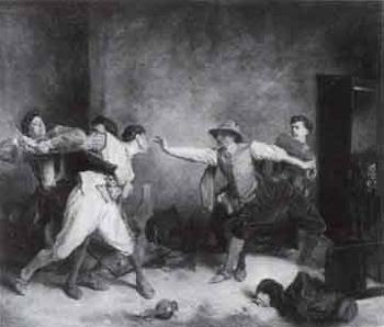 The brawl by 
																	Jose Laguna y Perez