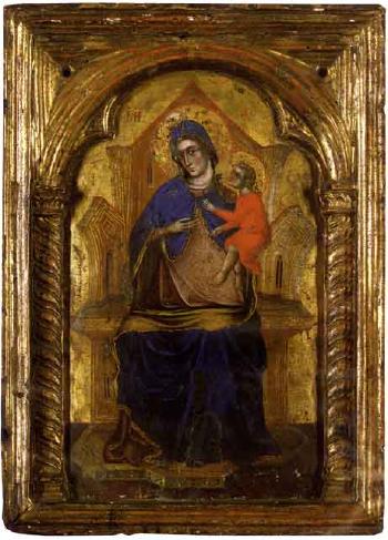 Madonna and child enthroned by 
																	Paolo Veneziano