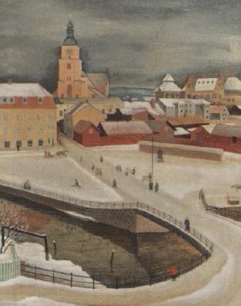 Kristine church from Varmbadhuset, Falun by 
																	Hans Norsbo