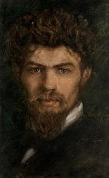 Self portrait by 
																	August Johnsson