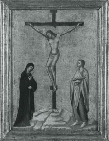 Christ on the Cross by 
																	 Duccio di Buoninsegna