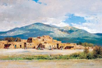 Taos pueblo by 
																	Cyrus Afsary
