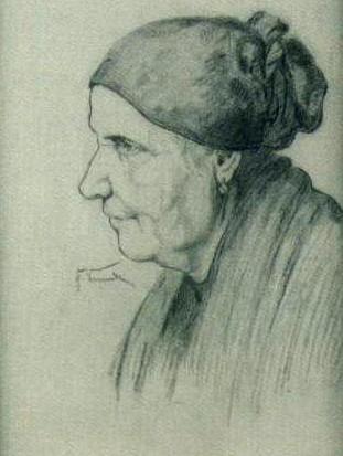 Elderly woman by 
																	Joaquin Vaamonde