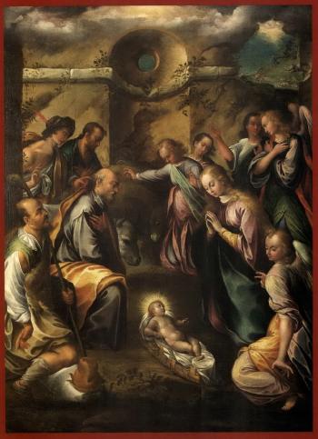 Adoration of the shepherds by 
																	Gerolamo Imparato