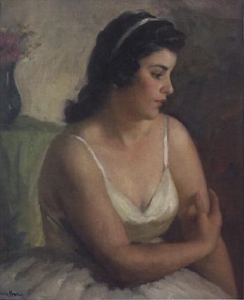 Portrait of woman by 
																	Antonio Garcia Morales