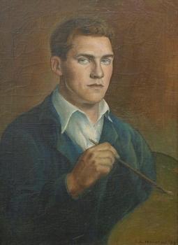 Self portrait by 
																			Elmer L Novotny