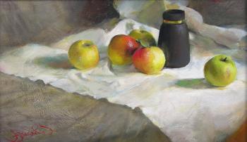 Still life with apples by 
																			Artur Vasilevich