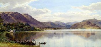 Rowing boats on a quiet loch by 
																	Ebeneezer A Warmington