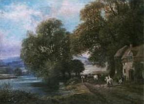 Country landscape, thought to be Avon by 
																	J Langstaffe