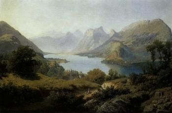 Vue du lac d'Annecy by 
																	Paul Cabaud
