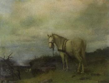 Horse in the battle field by 
																	Karel Rasek
