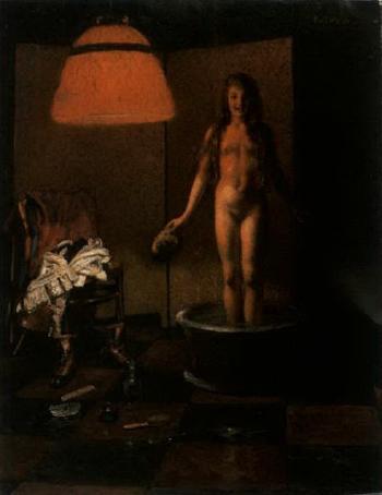 Girl in wash tub by 
																	Karl Waise