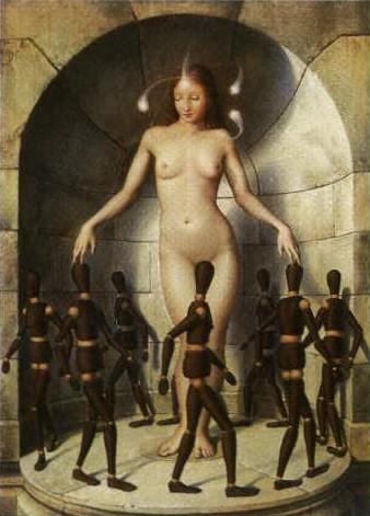 Venus with puppets by 
																	Siegfried Zademack