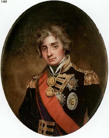 Horatio 1st Viscount Nelson, wearing Rear Admiral's full dress uniform by 
																	Elizabeth Walpole