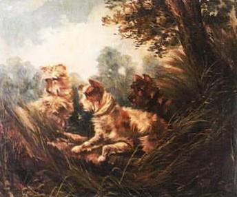 Terriers ratting by 
																	 Langlois