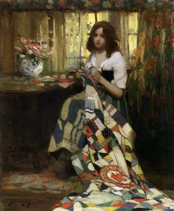 The patchwork quilt by 
																	William Lee Hankey