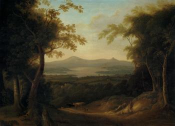 An extensive wooded landscape, Co. Wicklow by 
																	John Henry Campbell