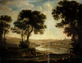 View of the city of Dublin from Chapelizod by 
																	Joseph Tudor