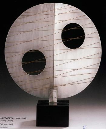 Disc with strings by 
																	Barbara Hepworth