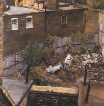 Factory in North London by 
																			Lucian Freud