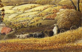 Golden valley by 
																			Samuel Palmer