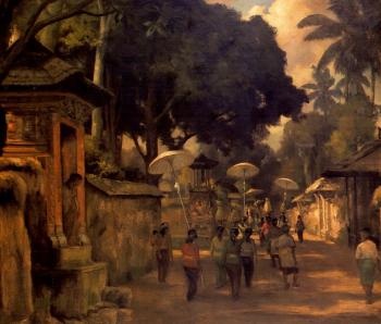 Balinese procession by 
																	 Dullah