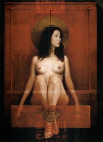 Nude II red chest by 
																	 Tsui Tin Yun