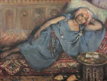Femme marocaine allongee by 
																	 Abascal