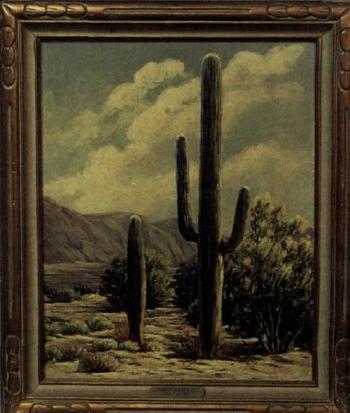Giant saguaro by 
																	Carl F Elbik