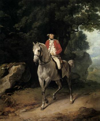 Equestrian portrait Sir Henry Pigot by 
																	Francis Wheatley