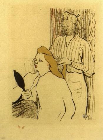 Le coiffeur, programme du theatre libre by 
																	Henri de Toulouse-Lautrec