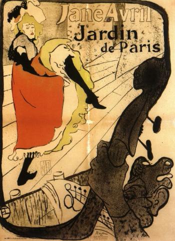 Jane Avril by 
																	Henri de Toulouse-Lautrec