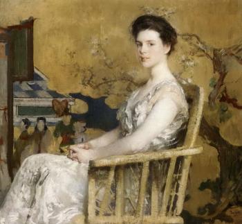 Portrait of Mrs C - Mrs H.M. Channing by 
																	Edmund C Tarbell